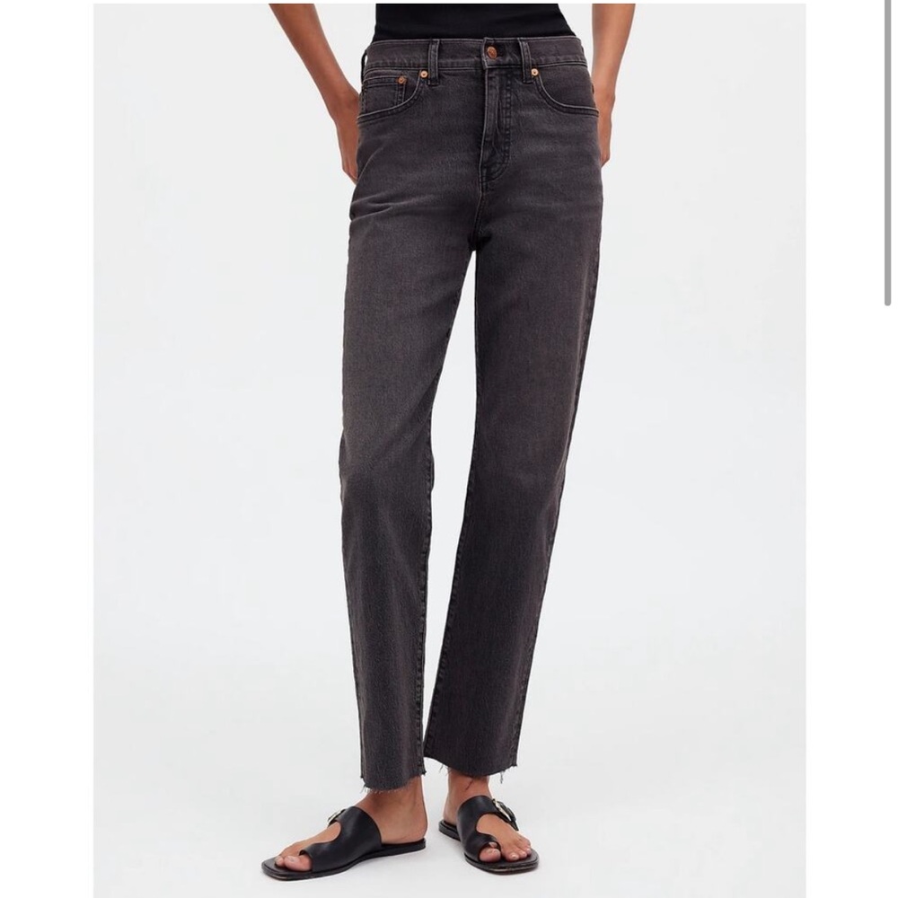 Madewell The '90s Straight Crop Jean, size 28